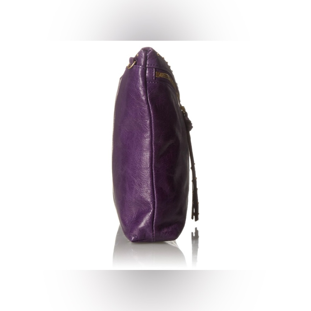 Vintage HOBO Purple Leather Studded Women's Bag - Picture 3 of 9
